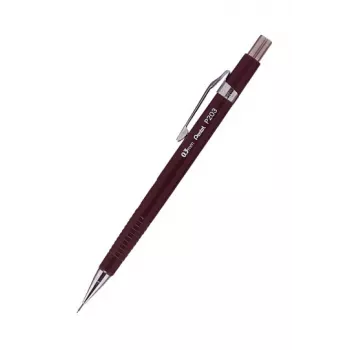 Pentel Sharp 200 Mechanical Pencil 0.3 mm HB Brown Silver