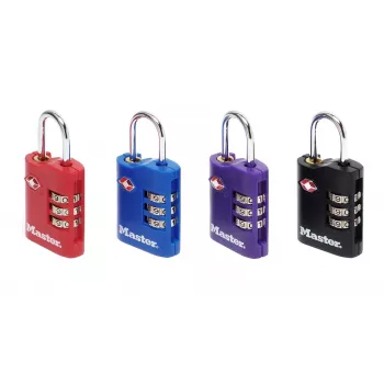 Master Lock pakiranje od 2 komada TSA brojčani lokot, različite boje