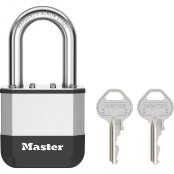 Master Lock Elite 52mm lokot od masivnog mesinga s 38mm kaljenim čeličnim stremenom, 5-pinski cilindar, različite brave, uključena 2 ključa