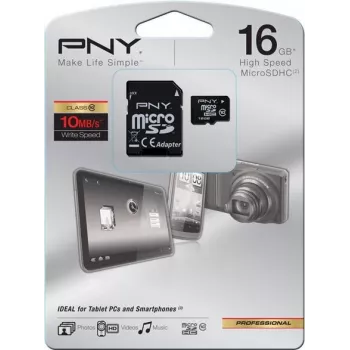 PNY Technologies HP High Performance MicroSDHC kartica 16 GB Class 10 U1 sa SD adapterom