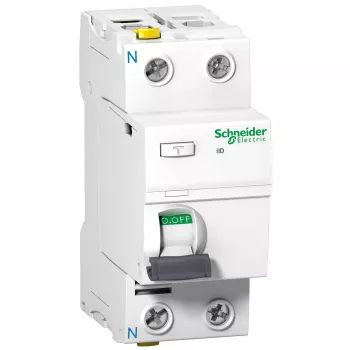 Schneider Electric A9Z21240 Acti9 iID Residual Current Circuit Breaker (RCCB) 2P 40A 30mA Type A 220-240V AC IP20 White
