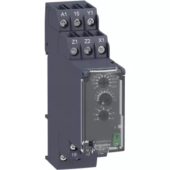 APC RE22R1MYMR višenamjenski vremenski relej, 0,05 s - 300 h, 24-240 V AC/DC, 1 izmjenjivi kontakt, 8 A, DIN tračnica