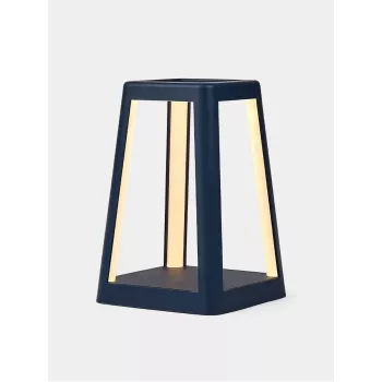 LEXON Lantern prijenosna LED svjetiljka s Qi bežičnim punjenjem, tamnoplava LH94DB