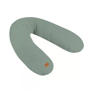 Beaba Big Flopsy jastuk za dojenje i trudnoću Fleur de Coton Sage Green