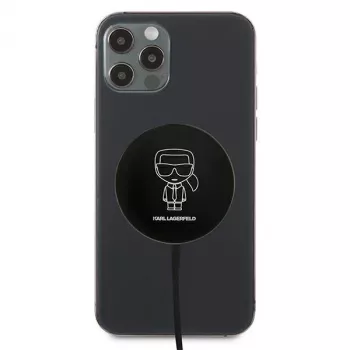 Karl Lagerfeld MagSafe kompatibilni bežični punjač 15W crni
