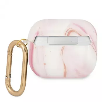 Guess GUA3UNMP AirPods 3 maska ružičasta Marble Collection