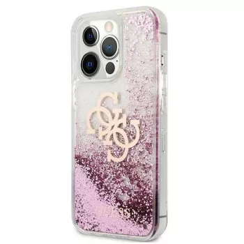 Guess GUHCP13XLG4GPI tvrda futrola za Apple iPhone 13 Pro Max 6,7 inch ružičasta Liquid Glitter 4G Big