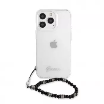 Guess GUHCP13LKPSBK Black Pearl tvrda futrola za Apple iPhone 13 Pro / 13 6,1 inch, prozirna