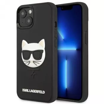 Karl Lagerfeld KLHCP13SCH3DBK tvrda futrola za Apple iPhone 13 Mini 5,4 inch crna 3D guma Choupette
