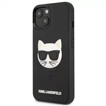 Karl Lagerfeld KLHCP13SCH3DBK tvrda futrola za Apple iPhone 13 Mini 5,4 inch crna 3D guma Choupette