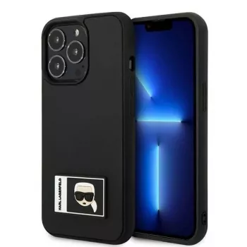 Karl Lagerfeld KLHCP13X3DKPK Ikonik Patch tvrda futrola za iPhone 13 Pro Max 6,7 inch crna