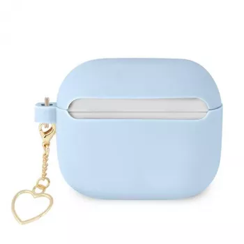 Guess GUA3LSCHSB silikonska futrola Charm Heart Collection za AirPods 3, plava