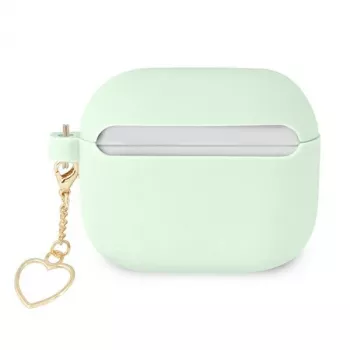 Guess GUA3LSCHSN AirPods 3 futrola zelena silikonska Charm Heart Collection