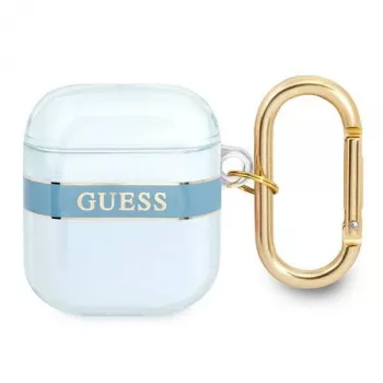 Guess GUA2HHTSB AirPods 1/2 futrola plava Strap Collection