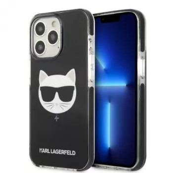 Karl Lagerfeld KLHCP13XTPECK tvrda futrola za iPhone 13 Pro Max 6,7 inch crna Choupette Head