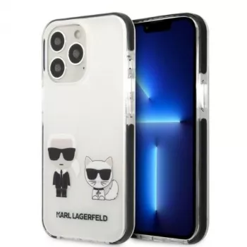 Karl Lagerfeld KLHCP13XTPEKCW tvrda futrola za iPhone 13 Pro Max 6,7 inch bijela Karl & Choupette