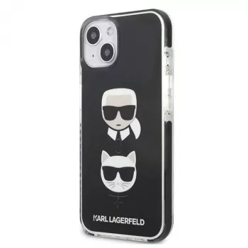 Karl Lagerfeld KLHCP13MTPE2TK tvrda futrola za iPhone 13/14/15 6,1 inch crna Karl & Choupette Head