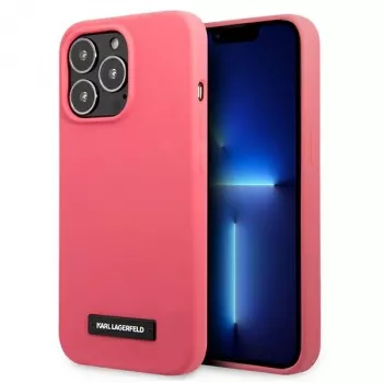 Karl Lagerfeld tvrda futrola za iPhone 13 Pro Max 6,7 inch fuksija Silicone Plaque