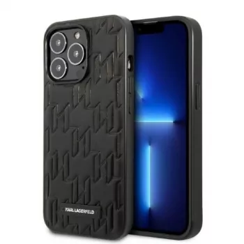 Karl Lagerfeld KLHCP13XMNMP1K tvrda futrola za iPhone 13 Pro Max 6,7 inch crna Monogram Plaque