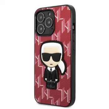 Karl Lagerfeld Ikonik Patch tvrda futrola za iPhone 13 Pro Max 6,7 inch crvena