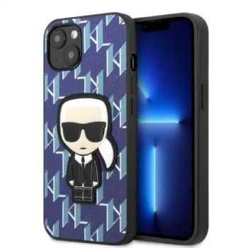 Karl Lagerfeld tvrda futrola za iPhone 13/14/15 6,1 inch plava Monogram Ikonik Patch