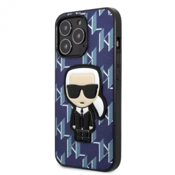 Karl Lagerfeld KLHCP13LPMNIKBL tvrda futrola za iPhone 13 Pro / 13 6,1 inch plava Monogram Ikonik Patch