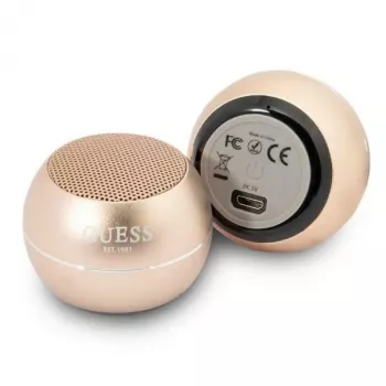 Guess GUWSALGEDSpeaker mini prijenosni Bluetooth zvučnik zlatni