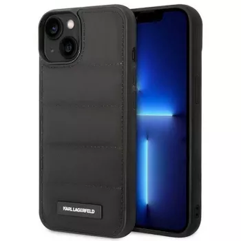 Karl Lagerfeld KF001090 Puffy Elongated Logo tvrda futrola za iPhone 14 Plus / 15 Plus 6,7 inch crna