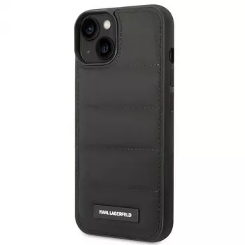 Karl Lagerfeld KF001090 Puffy Elongated Logo tvrda futrola za iPhone 14 Plus / 15 Plus 6,7 inch crna