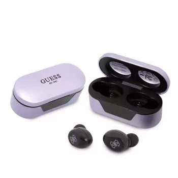Guess GUTWST31EU True Wireless Stereo Bluetooth 5.3 slušalice s futrolom za punjenje ljubičaste