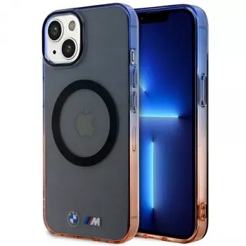 BMW iPhone 13/14/15 siva tvrda futrola Gradient Bumper MagSafe
