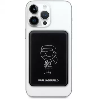 Karl Lagerfeld Ikonik MagSafe bežični power bank 3000mAh crni
