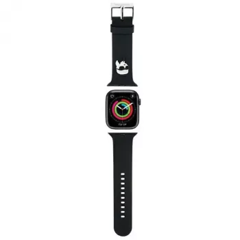 Karl Lagerfeld 3D Rubber Karl Head remen za Apple Watch 42/44/45/49mm crni