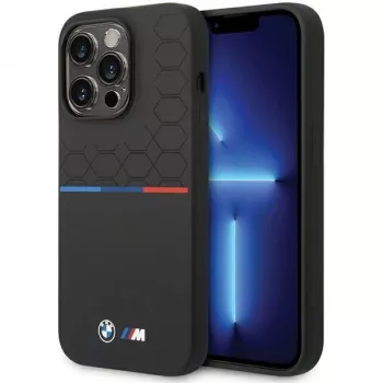 BMW Silicone Pattern Case for Apple iPhone 15 Pro 6.1 inch Black