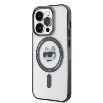 Karl Lagerfeld KLHMP15LHCHNOTK iPhone 15 Pro 6,1 inch prozirna tvrda futrola IML Choupette Head MagSafe