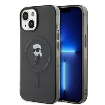 Karl Lagerfeld Ikonik tvrda futrola MagSafe za iPhone 13/14/15 6,1 inch crna
