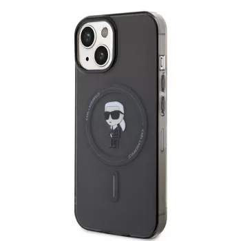 Karl Lagerfeld Ikonik tvrda futrola MagSafe za iPhone 13/14/15 6,1 inch crna