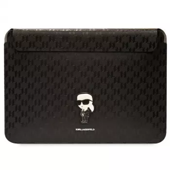 Karl Lagerfeld navlaka KLCS16SAKHPKK 16 inch crna Saffiano Monogram Ikonik za prijenosno računalo