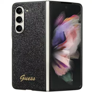 Guess Glitter Script F946 tvrda futrola za Samsung Galaxy Z Fold5 crna