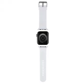 Karl Lagerfeld 3D Rubber Karl & Choupette Heads NFT remen za Apple Watch 42/44/45/49mm bijeli