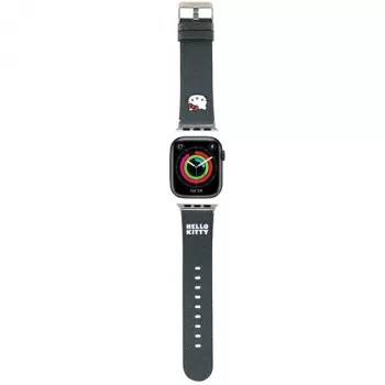 Hello Kitty HKAWMPGKHK remen za Apple Watch 38/40/41mm crni silikon