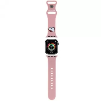 Hello Kitty HKAWMSCHBLP silikonski remen za Apple Watch 38/40/41mm ružičasti