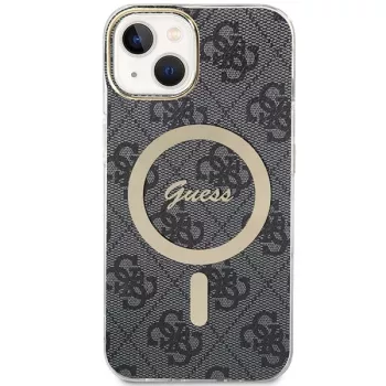 Guess GUHMP15MH4STK tvrda futrola za iPhone 15 Plus/14 Plus 6,7 inch crna MagSafe 4G