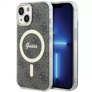 Guess GUHMP15MH4STW tvrda futrola IML MagSafe za iPhone 15 Plus / 14 Plus 6,7 inch smeđa