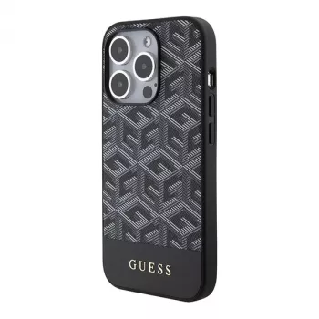 Guess GUHMP15XHGCFSEK iPhone 15 Pro Max 6,7 inch crna tvrda futrola GCube Stripes MagSafe