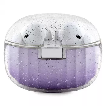Guess Glitter Gradient True Wireless Bluetooth slušalice s futrolom za punjenje (ljubičaste)