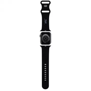Hello Kitty HKAWLSCHBLK silikonska narukvica za Apple Watch 42/44/45/49mm crna