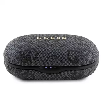 Guess 4G Metal Logo Bluetooth TWS ENC slušalice s futrolom za punjenje (crne)
