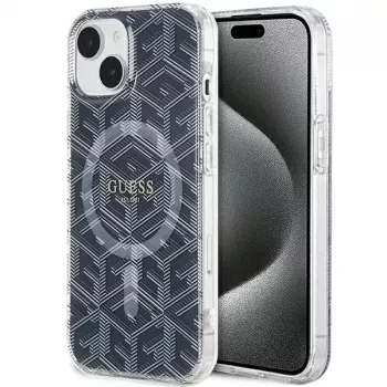 Guess GUHMP15MHGCUSTGK GCube MagSafe tvrda futrola za iPhone 15 Plus / 14 Plus 6,7 inch crna