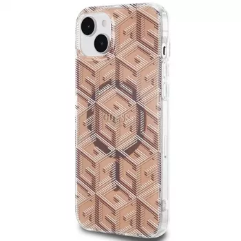 Guess GUHMP15SHGCUSTGW iPhone 15 / 14 / 13 6,1 inch smeđa tvrda futrola IML GCube MagSafe